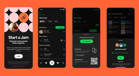 Spotify bringt Jam auf den Markt eine kollaborative Echtzeit Playlist die