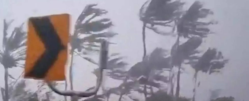 Sturm Haikui zieht nach China nachdem er zweimal in Taiwan