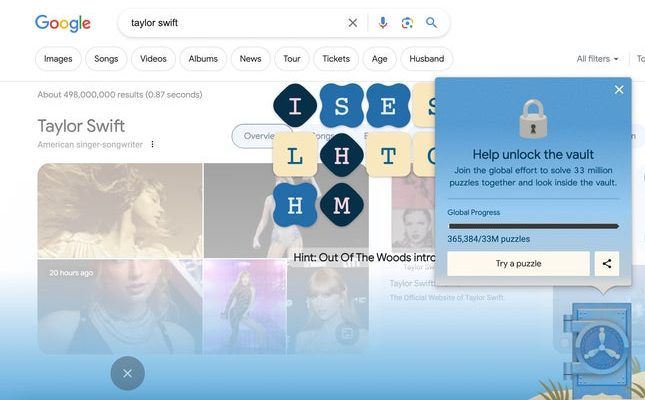 Taylor Swift hat Google in eine Saw Falle verwandelt