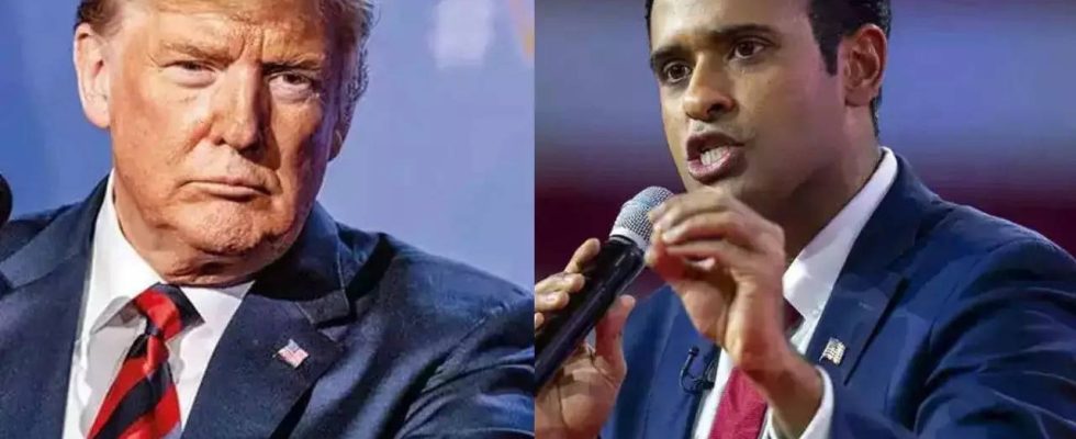 Trump Der Hoffnungstraeger des Weissen Hauses Ramaswamy schliesst sich Trumps