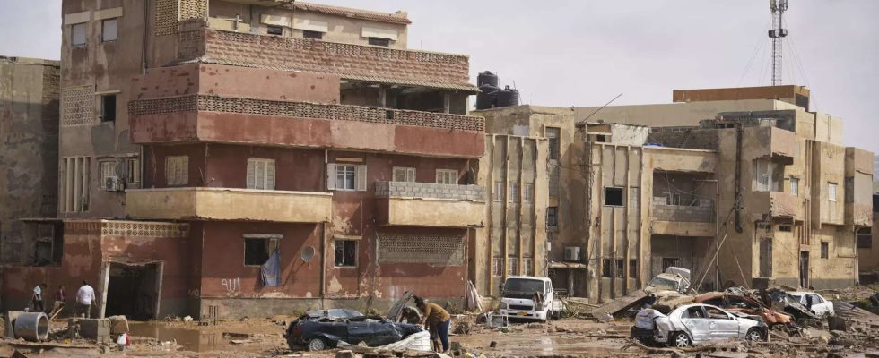 Ueberschwemmungen Ueberschwemmungen in Libyen Ueber 5000 Tote befuerchtet Tausende werden