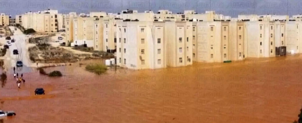 Ueberschwemmungen in Libyen befuerchten dass 2000 Menschen ums Leben kommen