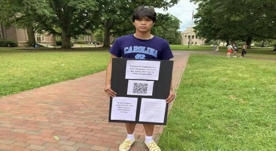 University of North Carolina Studenten kritisieren die Reaktion der University
