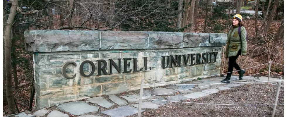 Antijuedische Botschaften Studenten der Cornell University haben Angst in ihren