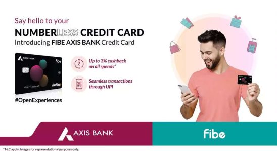 Axis Bank Axis Bank fuehrt Indiens erste zahllose Kreditkarte ein