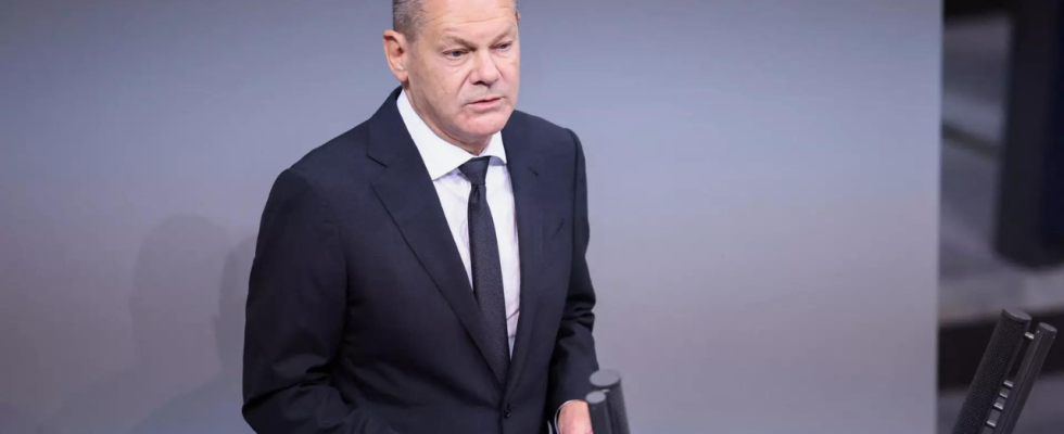 Der deutsche Politiker Scholz schwoert auf Massnahmen nachdem Molotows auf