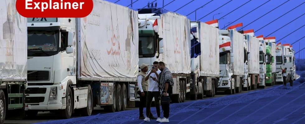 Ein medizinisches Team und weitere Lastwagen sind in Gaza eingetroffen