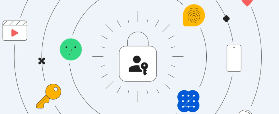 Google laeutet das Ende von Passwoertern ein und macht Passkeys