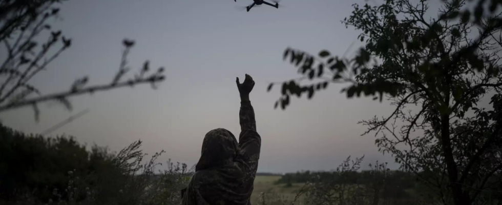 Nach Angaben der Ukraine haben russische Drohnen ein Gebiet in