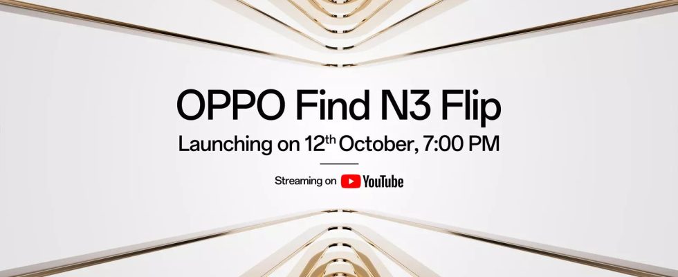 Oppo Find N3 Flip wird am 12 Oktober in Indien