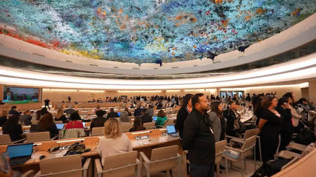 Teilnehmer des UN Menschenrechtsausschusses wenden sich vom US Botschafter ab VIDEO –