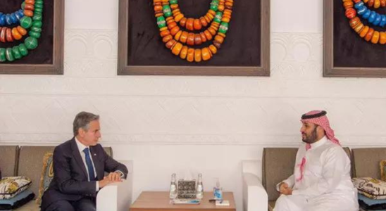US Staatssekretaerin Secy Blinken trifft den saudischen Kronprinzen und bespricht die