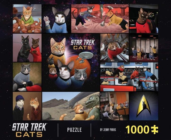 Chronicle Books Star Trek Cats 1000-teiliges Puzzle