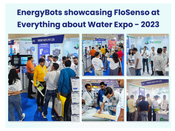 EnergyBots präsentiert FloSenso auf der Everything About Water Expo – 2023, Pragati Maidan, Neu-Delhi