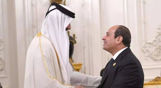 Der Emir von Katar besucht Aegypten zu Gespraechen ueber die