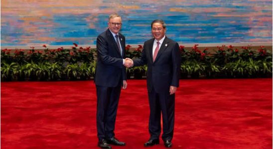 Der australische Premierminister „freut sich in Shanghai zu sein zu