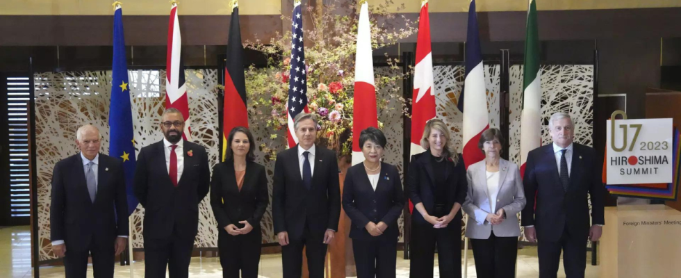 Die Aussenminister der G7 verpflichten sich Chinas „boesartigen Praktiken des