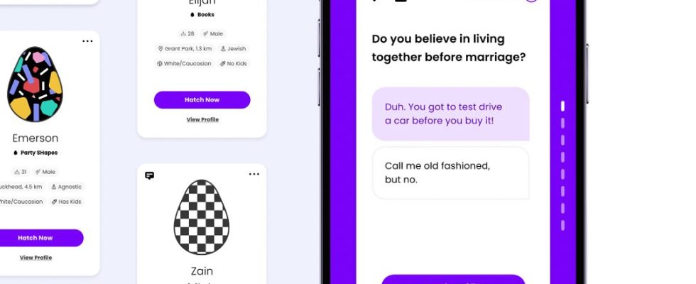 Die Dating App Hatched bringt ihr verstecktes Profilkonzept an die Ostkueste