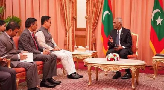 Fuehrer der Malediven Der Fuehrer der Malediven steht Tage nach