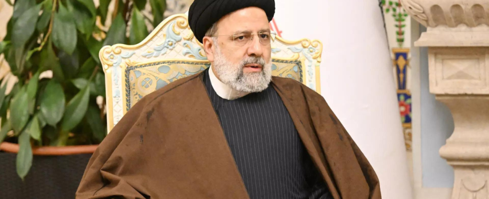 Gaza Der iranische Praesident Raisi sagt dass in Gaza Taten