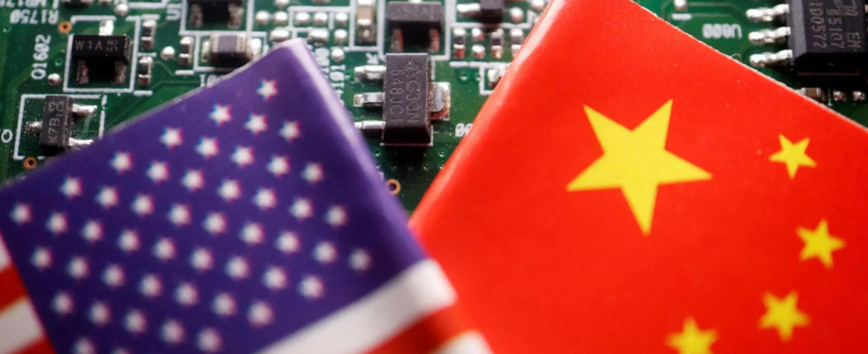 Halbleiterindustrie China hat trotz Einschraenkungen US Ausruestung fuer fortschrittliche Chips erhalten
