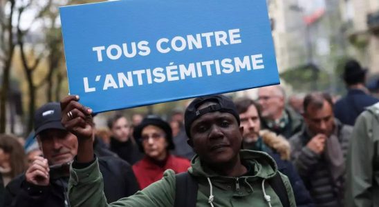 Juedische Gemeinde Pariser Marsch gegen Antisemitismus versammelt ueber 100000 Menschen