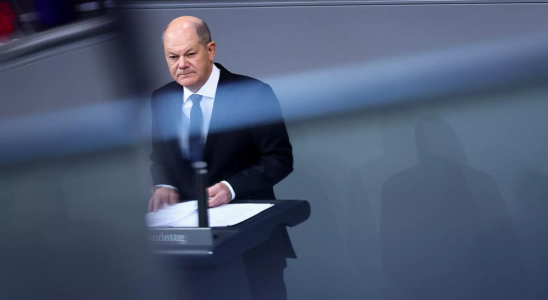 Koalitionsstreitigkeiten Der deutsche Politiker Olaf Scholz verspricht die Wirtschaft zu