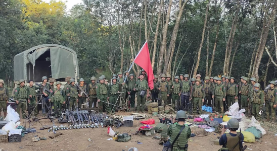 Myanmar Armee Eine ethnische Widerstandsgruppe im Norden Myanmars sagt ein ganzes