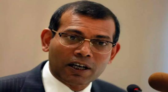Nasheed Nasheed tritt vor der Amtseinfuehrung des Praesidenten als Sprecher