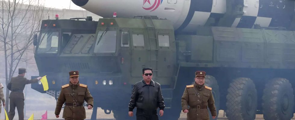 Nordkorea testet neue Triebwerke fuer ballistische Raketen um US Stuetzpunkte in