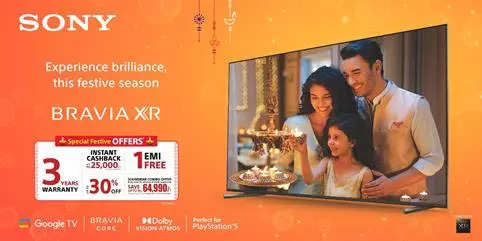 Sony Diwali Sale Rabatt auf Smart TVs Audioprodukte und mehr