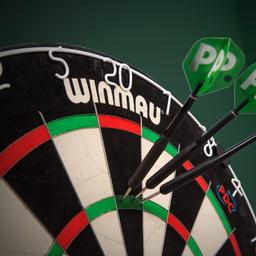 „Gruenes Triple 20 bei der Darts Weltmeisterschaft scheint ein Werbegag der PDC