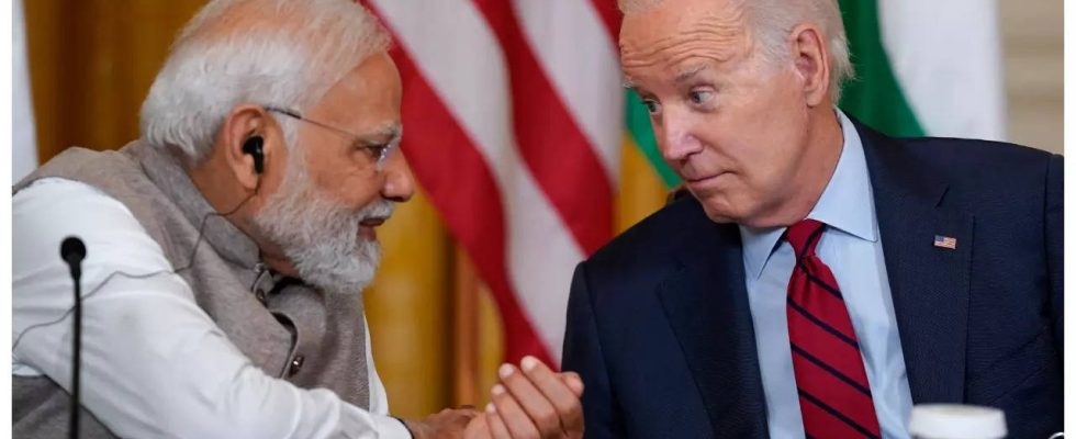 Beziehungen zwischen Indien und den USA im Jahr 2023 Drei