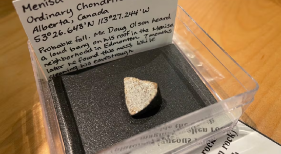 Einwohner von Edmonton entdeckt seltenen Meteoriten in Regenrinne