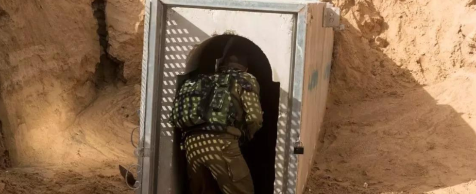 Hamas Israel beginnt Meerwasser in die Tunnel der Hamas in