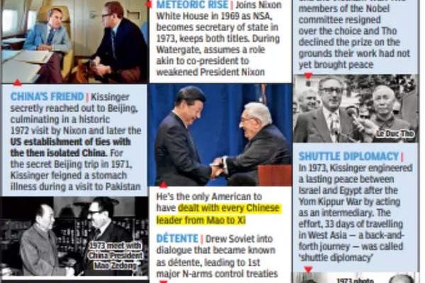 Henry Kissinger Der US Diplomat der lange Zeit die Weltbuehne innehatte