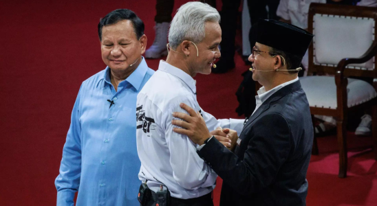 Indonesiens Praesidentschaftskandidat Prabowo Der indonesische Praesidentschaftskandidat Prabowo festigt die Fuehrung