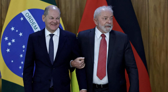 Lula in Berlin zu den ersten Gespraechen zwischen Brasilien und