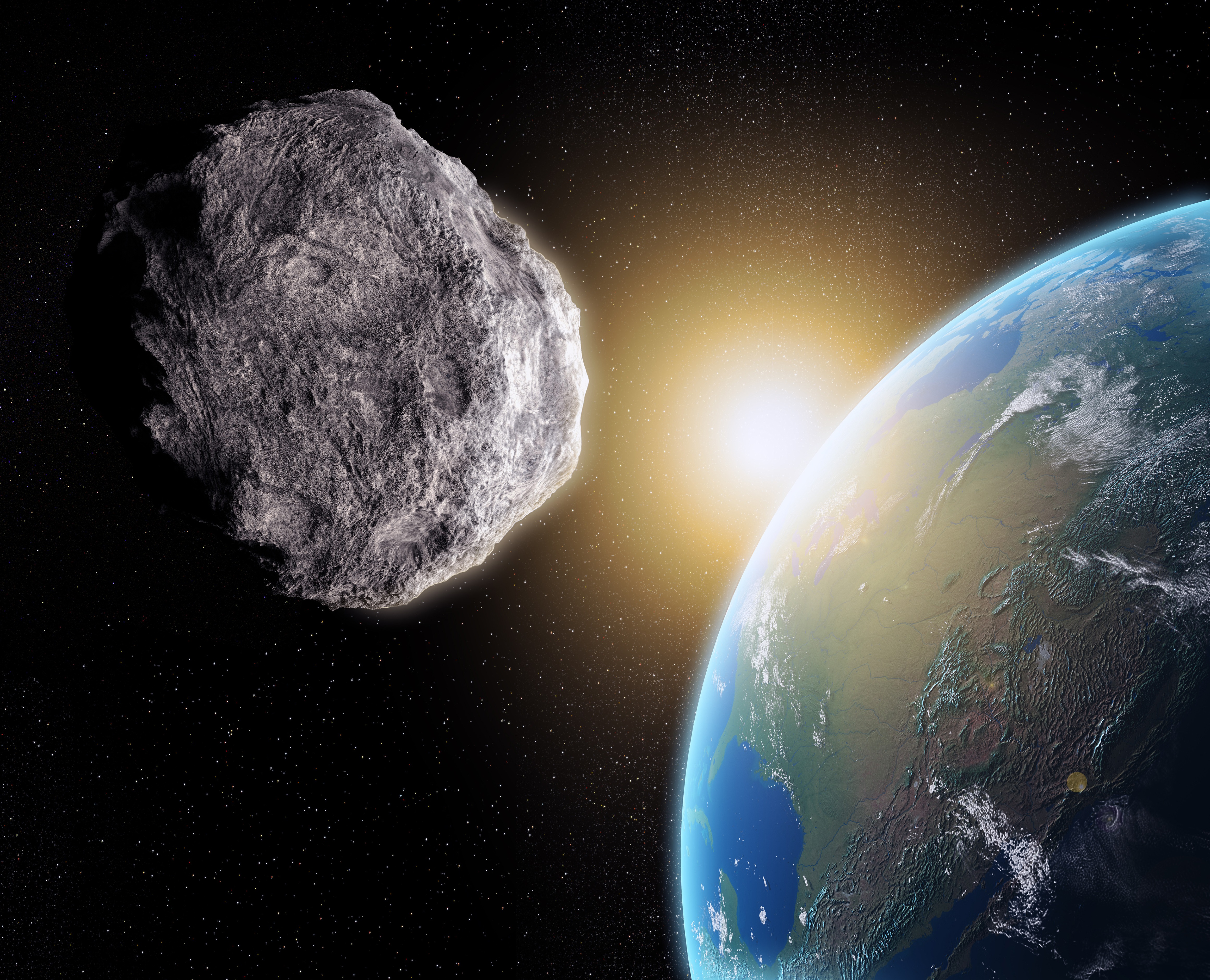 Asteroid auf dem Weg zur Erde