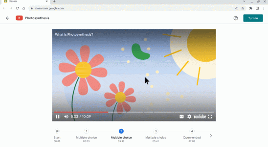 Mit Google Classroom koennen Lehrer jetzt interaktive Fragen zu YouTube Videos
