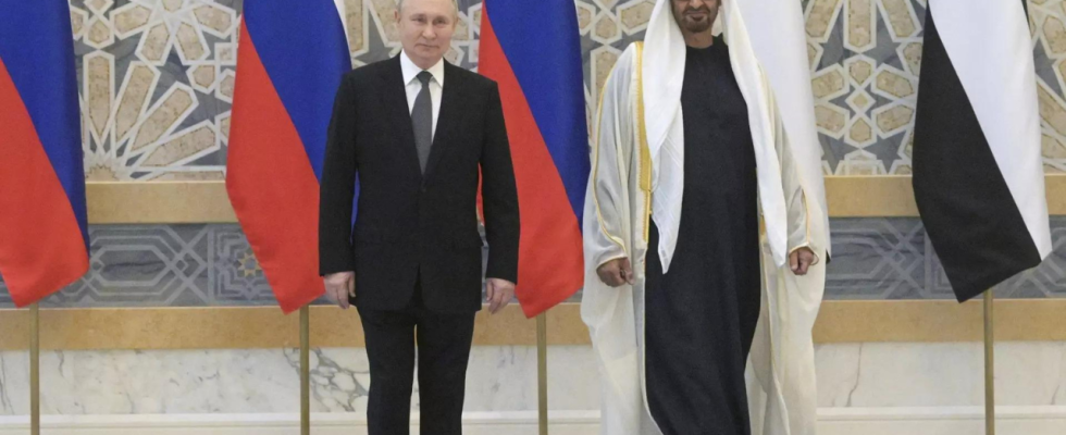 Putin Russlands Putin besucht die Vereinigten Arabischen Emirate und Saudi Arabien