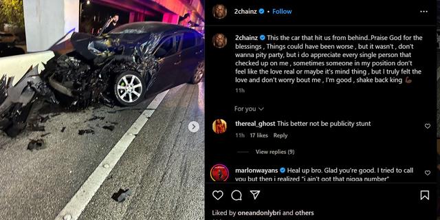 Rapper 2 Chainz nach Autounfall aus Krankenhaus entlassen Laestern