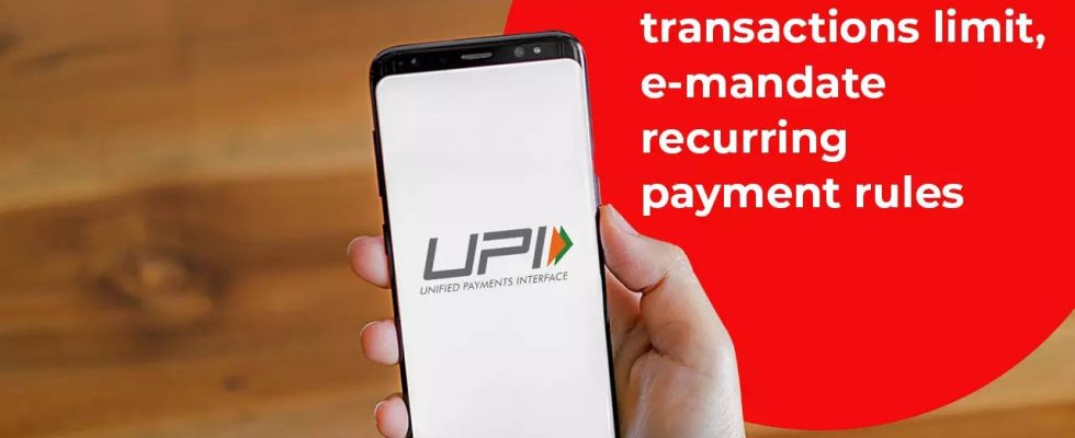 UPI Transaktionslimit Die RBI erhoeht das UPI Transaktionslimit fuer diese Zahlungen Die