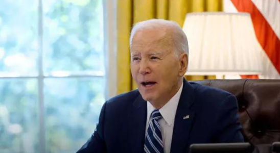 US Praesident Biden US Praesident Joe Biden trifft sich mit Familienangehoerigen amerikanischer
