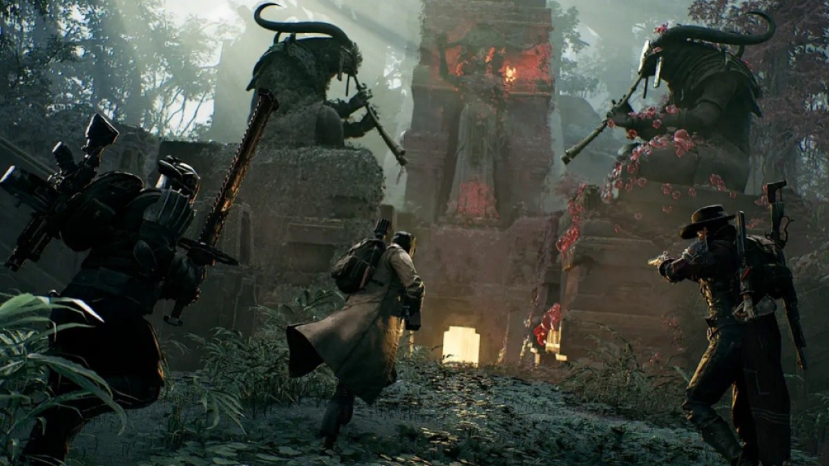 Bild von Spielern, die in Remnant 2 einen Dungeon betreten. Dieses Bild ist Teil eines Artikels über die besten Spiele wie Dark Souls. 