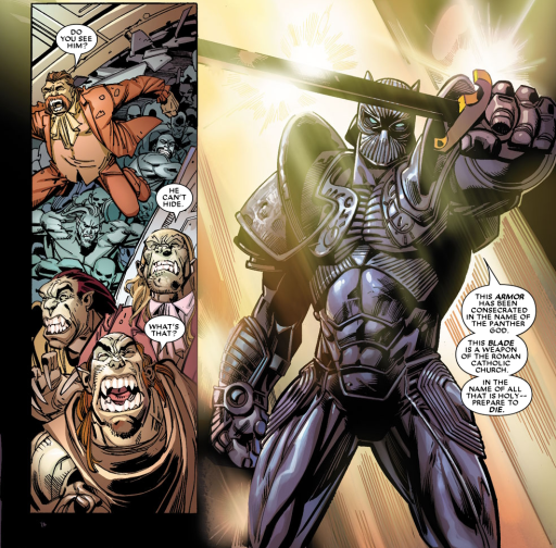 Die dreimal gesegnete Black-Panther-Rüstung.  Dieses Bild ist Teil eines Artikels über 7 obskure Momente in der Marvel-Geschichte, die in Videospielen verewigt wurden.