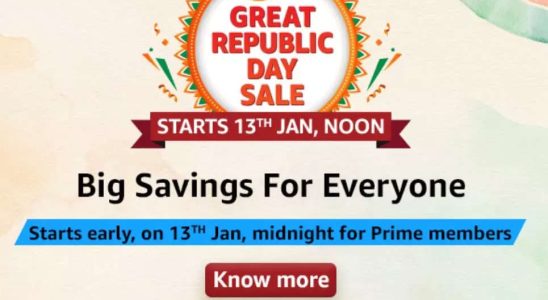 Amazon Great Republic Day Sale Haushaltsgeraete sind mit einem Rabatt von