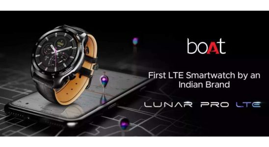 Boat bringt seine erste 4G Telefon Smartwatch auf den Markt Boat Lunar