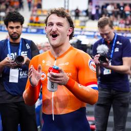 Daan Kool ueberrascht mit Silber im Kilometer bei den Bahnrad Europameisterschaften