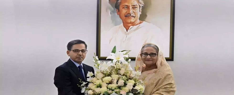 Der indische Gesandte trifft die Premierministerin von Bangladesch Sheikh Hasina